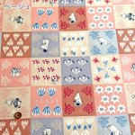 Photo2: 💕姆明【預訂商品（約 20日到港）】🟣日本製｜100% 棉 ~ 牛津布｜MOOMIN × 河東梨香 森林與花朵之間 拼布風｜2026年 9月 (2)