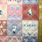 Photo5: 💕姆明【預訂商品（約 20日到港）】🔵日本製｜絎縫 車棉布｜MOOMIN × 河東梨香 森林與花朵之間 拼布風｜2026年 9月 (5)