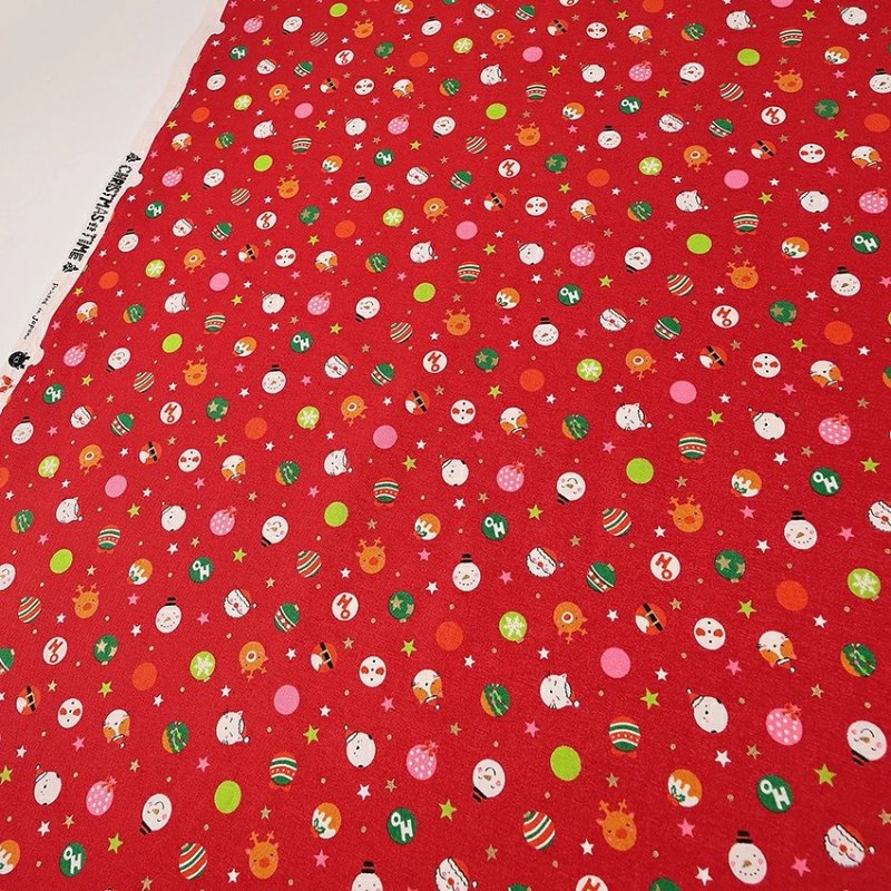 Photo7: 🎄Christmas【日本選物｜預訂商品（約 20 日到港）】🔴日本製｜100% 棉 床單厚度｜聖誕節 波點 貓咪 雪人 馴鹿 聖誕帽與星星｜2026年 9月 (7)