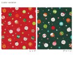 Photo2: 🎄Christmas【日本選物｜預訂商品（約 20 日到港）】🔴日本製｜100% 棉 床單厚度｜聖誕節 波點 貓咪 雪人 馴鹿 聖誕帽與星星｜2026年 9月 (2)