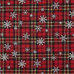 Photo7: 🎄Christmas【日本選物｜預訂商品（約 20 日到港）】🔴日本製｜100% 棉 床單厚度｜聖誕節 經典聖誕格紋 雪花｜2026年 9月 (7)