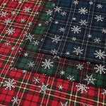 Photo1: 🎄Christmas【日本選物｜預訂商品（約 20 日到港）】🔴日本製｜100% 棉 床單厚度｜聖誕節 經典聖誕格紋 雪花｜2026年 9月 (1)