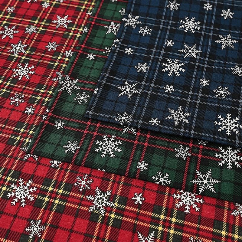 Photo1: 🎄Christmas【日本選物｜預訂商品（約 20 日到港）】🔴日本製｜100% 棉 床單厚度｜聖誕節 經典聖誕格紋 雪花｜2026年 9月 (1)