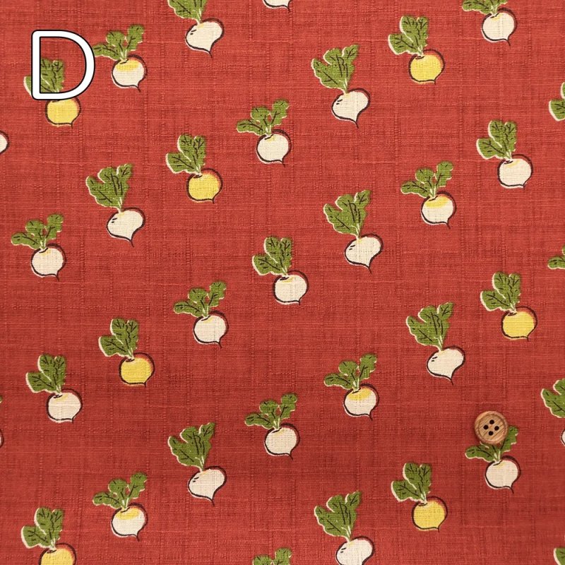 Photo7: 🇯🇵 蔬菜【日本選物｜預訂商品（約 20日到港）】🔴日本製｜100% 棉 薄 多臂織法｜京野菜 聖護院蕪菁 蔬菜蘿蔔｜2026年 9月 (7)