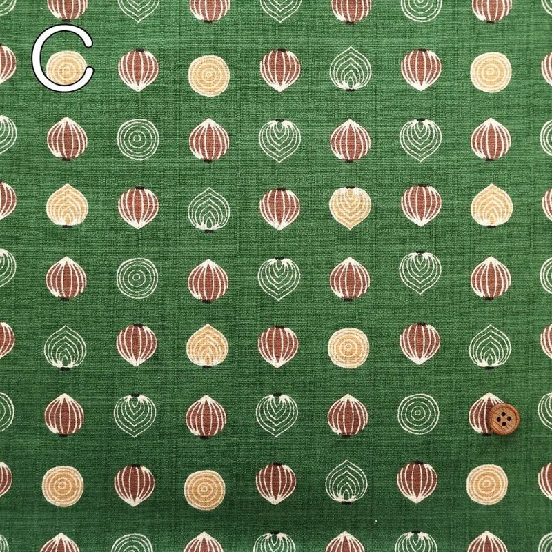 Photo6: 🇯🇵 蔬菜【日本選物｜預訂商品（約 20日到港）】🔴日本製｜100% 棉 薄 多臂織法｜京野菜 洋蔥｜2026年 9月 (6)