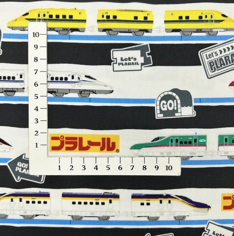 Photo1: 💕新幹線 列車【預訂商品（約 20日到港）】🟦日本製｜100% 棉 ~ 牛津布｜日本多美 Takara Tomy Plarail 鐵道王國 火車｜2026年 9月