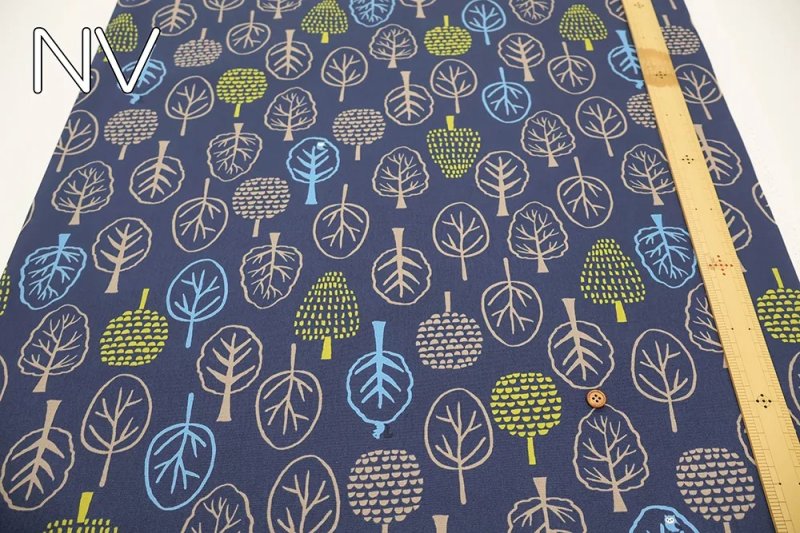 Photo4: 🌴森林【日本選物｜預訂商品（約 20 日到港）】🟡日本製｜100% 棉 牛津布｜日式北歐風 Japandi Style 樹木與葉子｜2026年 9月 (4)