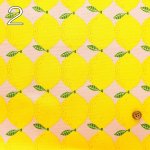 Photo5: 🍋檸檬【日本選物｜預訂商品（約 20 日到港）】🟡日本製｜100% 棉 牛津布｜lemon 圖案大約 有 6-7cm ｜2026年 9月 (5)