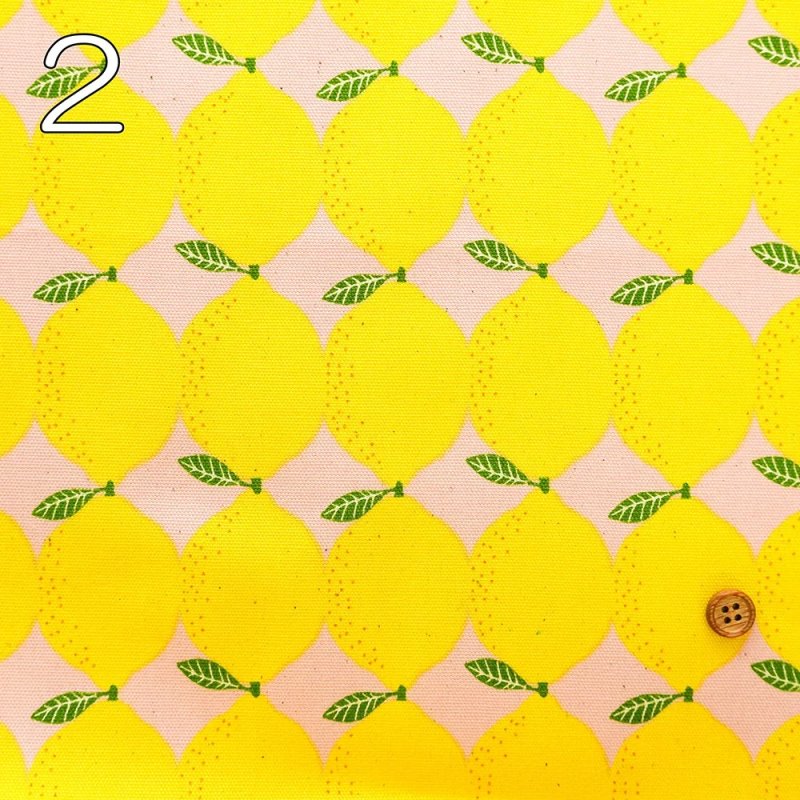 Photo5: 🍋檸檬【日本選物｜預訂商品（約 20 日到港）】🟡日本製｜100% 棉 牛津布｜lemon 圖案大約 有 6-7cm ｜2026年 9月 (5)