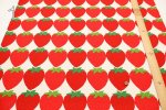 Photo4: 🍓滿滿草莓【日本選物｜預訂商品（約 20 日到港）】🟡日本製｜100% 棉 牛津布｜strawberry 士多啤梨 圖案大約 有 8.5-9cm ｜2026年 9月 (4)