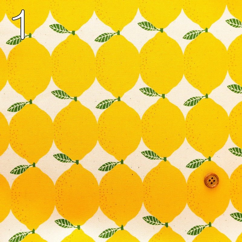 Photo4: 🍋檸檬【日本選物｜預訂商品（約 20 日到港）】🟡日本製｜100% 棉 牛津布｜lemon 圖案大約 有 6-7cm ｜2026年 9月 (4)