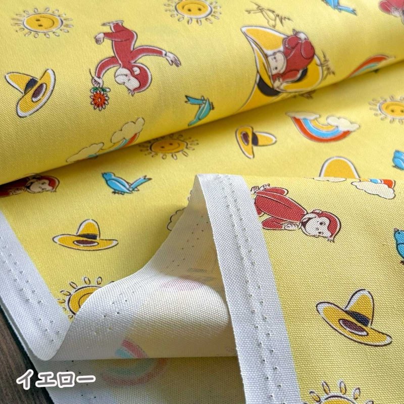 Photo1: 🐵Curious George【預訂商品（約 20日到港）】🟣日本製｜100% 棉 ~ 牛津布｜好奇猴喬治 陽光圖案 猴子 ｜2026年 9月