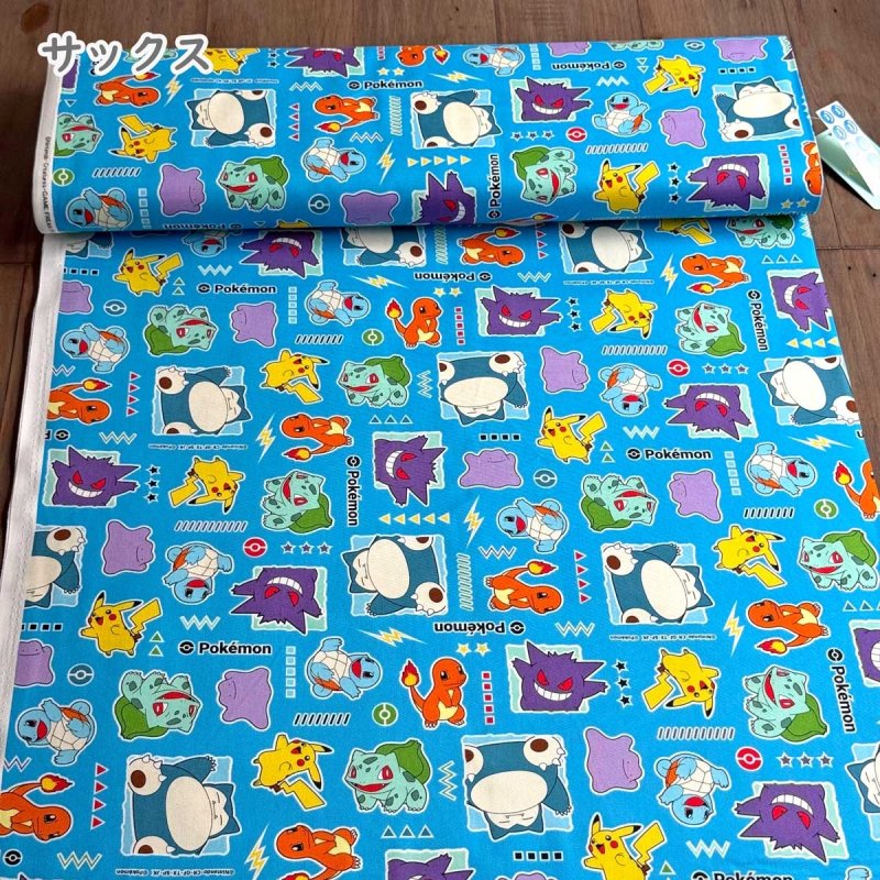 Photo5: 💕Pokémon【預訂商品（約 20日到港）】🟣日本製｜100% 棉 ~ 牛津布｜第一世代經典寶可夢 比卡超 卡比獸  小火龍｜2026年 10月 (5)