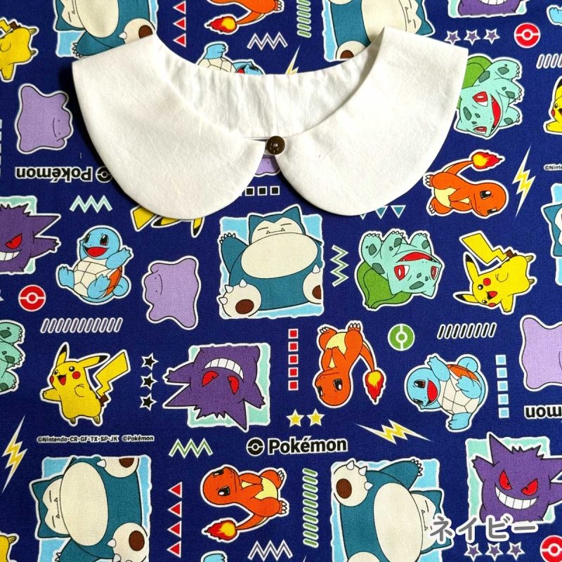 Photo3: 💕Pokémon【預訂商品（約 20日到港）】🟣日本製｜100% 棉 ~ 牛津布｜第一世代經典寶可夢 比卡超 卡比獸  小火龍｜2026年 10月 (3)
