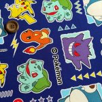 Photo2: 💕Pokémon【預訂商品（約 20日到港）】🟣日本製｜100% 棉 ~ 牛津布｜第一世代經典寶可夢 比卡超 卡比獸  小火龍｜2026年 10月 (2)