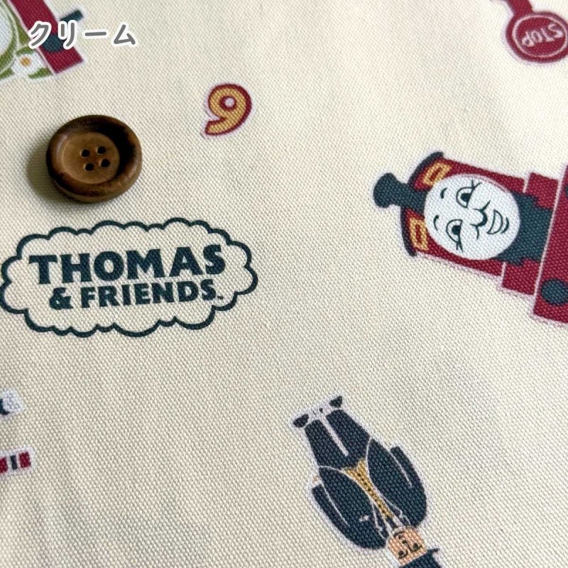 Photo5: 🚊Thomas & Friends【預訂商品（約 20日到港）】🟣日本製｜100% 棉 ~ 牛津布｜湯瑪士小火車 日系復古風 可愛火車頭與數字｜2026年 10月 (5)