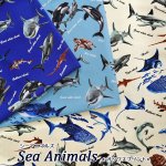Photo2: 🦈海洋生物【日本選物｜預訂商品（約 20 日到港）】🟤日本製｜100% 棉 牛津布｜大白鯊、鯨鯊、虎鯊、鋸鮫、虎鯨、海豚、蝠鱝、海龜｜2026年 10月 (2)