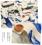 Photo4: 🦈海洋生物【日本選物｜預訂商品（約 20 日到港）】🟤日本製｜100% 棉 牛津布｜大白鯊、鯨鯊、虎鯊、鋸鮫、虎鯨、海豚、蝠鱝、海龜｜2026年 10月 (4)