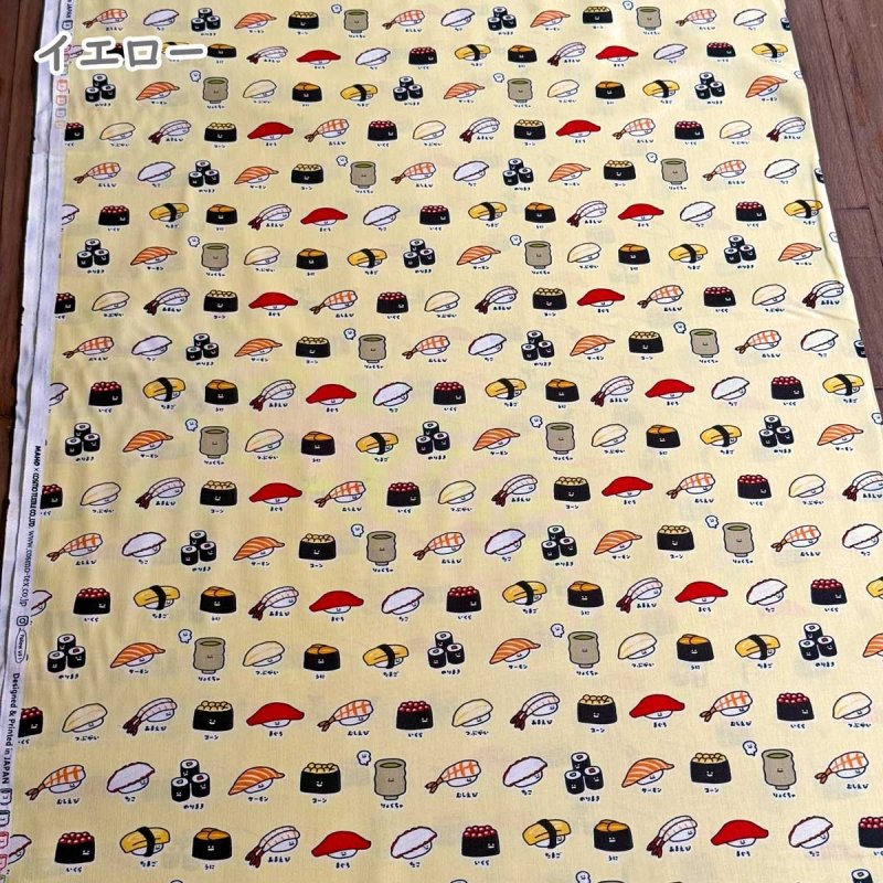 Photo5: 🍙超可愛壽司【日本選物｜預訂商品（約 20 日到港）】🟣日本製｜100% 棉 床單厚度｜和風 日式 FOOD YURU by MAHO｜2026年 10月 (5)