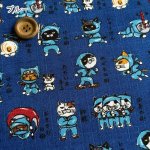 Photo9: 🐱忍者貓【日本選物｜預訂商品（約 20日到港）】🟡日本製｜100% 棉 薄 多臂織法｜動物 和風 忍術｜2026年 10月 (9)