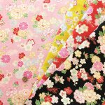 Photo1: 🌸日本傳統花卉【日本選物｜預訂商品（約 20日到港）】🟡日本製｜100% 棉 薄 多臂織法｜櫻花、牡丹、菊花 和風金線或幾何元素｜2026年 10月 (1)