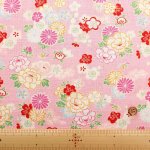 Photo3: 🌸日本傳統花卉【日本選物｜預訂商品（約 20日到港）】🟡日本製｜100% 棉 薄 多臂織法｜櫻花、牡丹、菊花 和風金線或幾何元素｜2026年 10月 (3)