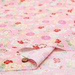 Photo4: 🌸日本傳統花卉【日本選物｜預訂商品（約 20日到港）】🟡日本製｜100% 棉 薄 多臂織法｜櫻花、牡丹、菊花 和風金線或幾何元素｜2026年 10月 (4)