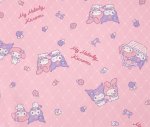Photo5: 💫My Melody & Kuromi【預訂商品（約 20日到貨）】🔴日本製｜100% 棉 ~ 牛津布｜Sanrio 小花、蝴蝶結、星星｜2026年 10月 (5)