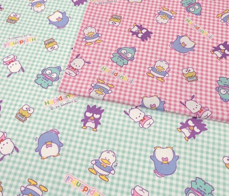 Photo1: 💫Hapidanbui【預訂商品（約 20日到貨）】🟣日本製｜100% 棉 ~ 牛津布｜Sanrio 人氣男團 Hangyodon 水怪、Tuxedosam 企鵝、XO、PC 狗 Pochacco、Keroppi、Pekkle AP 鴨｜2026年 8月 (1)