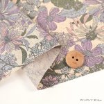 Photo6: 🌺優雅花卉【日本選物｜預訂商品（約 20 日到港）】🔴日本製｜棉麻帆布 Canvas : 85% 棉 + 15% 麻｜大波斯菊 向日葵 小碎花｜2026年 10月 (6)