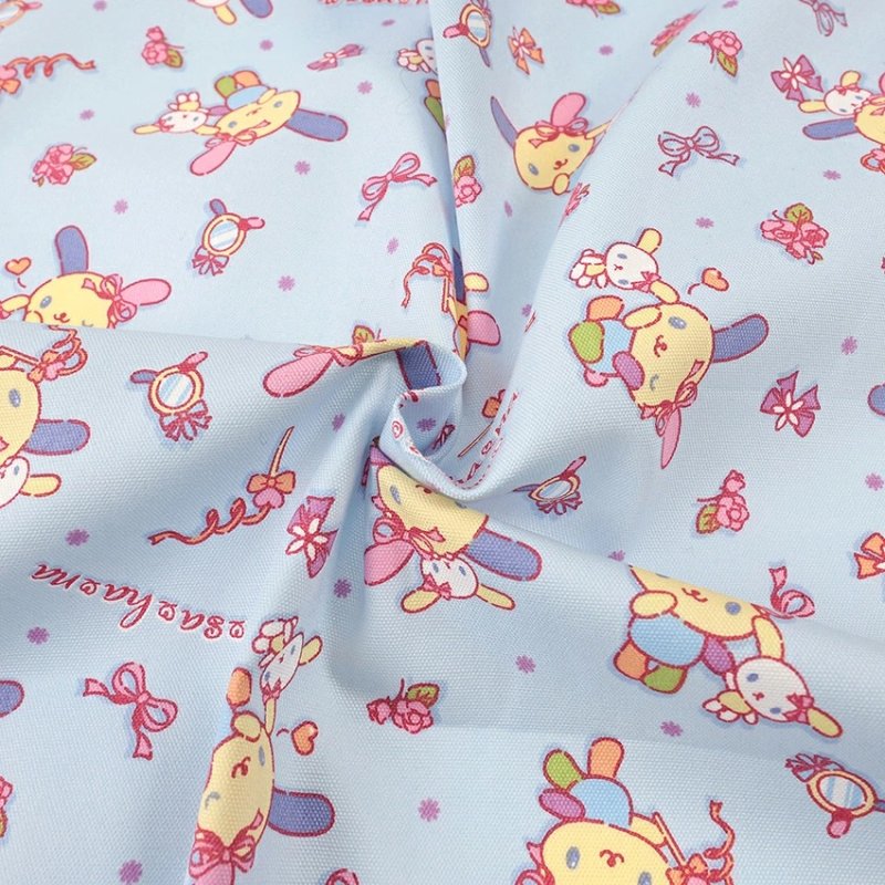 Photo1: 💫Usahana 【預訂商品(約 20日到港)】🔴日本製|100% 棉 ~ 牛津布|Sanrio 花小兔 彩虹兔|2026年 10月