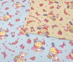 Photo1: 💫Usahana 【預訂商品（約 20日到港）】🔴日本製｜100% 棉 ~ 牛津布｜Sanrio 花小兔 彩虹兔｜2026年 10月 (1)