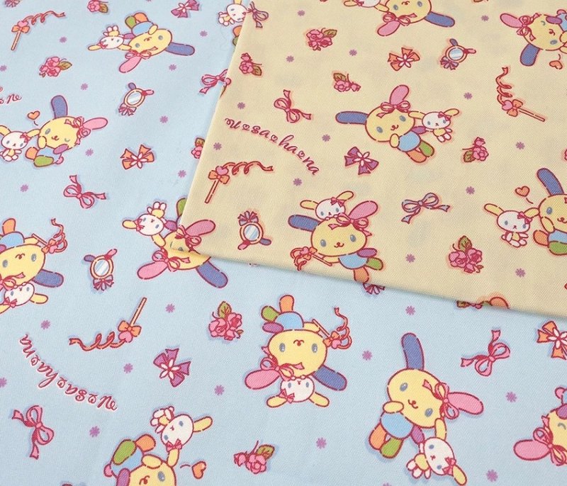 Photo1: 💫Usahana 【預訂商品（約 20日到港）】🔴日本製｜100% 棉 ~ 牛津布｜Sanrio 花小兔 彩虹兔｜2026年 10月 (1)