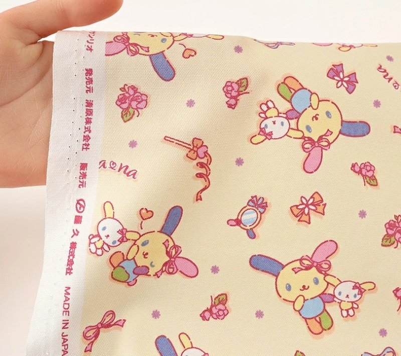 Photo2: 💫Usahana 【預訂商品（約 20日到港）】🔴日本製｜100% 棉 ~ 牛津布｜Sanrio 花小兔 彩虹兔｜2026年 10月 (2)