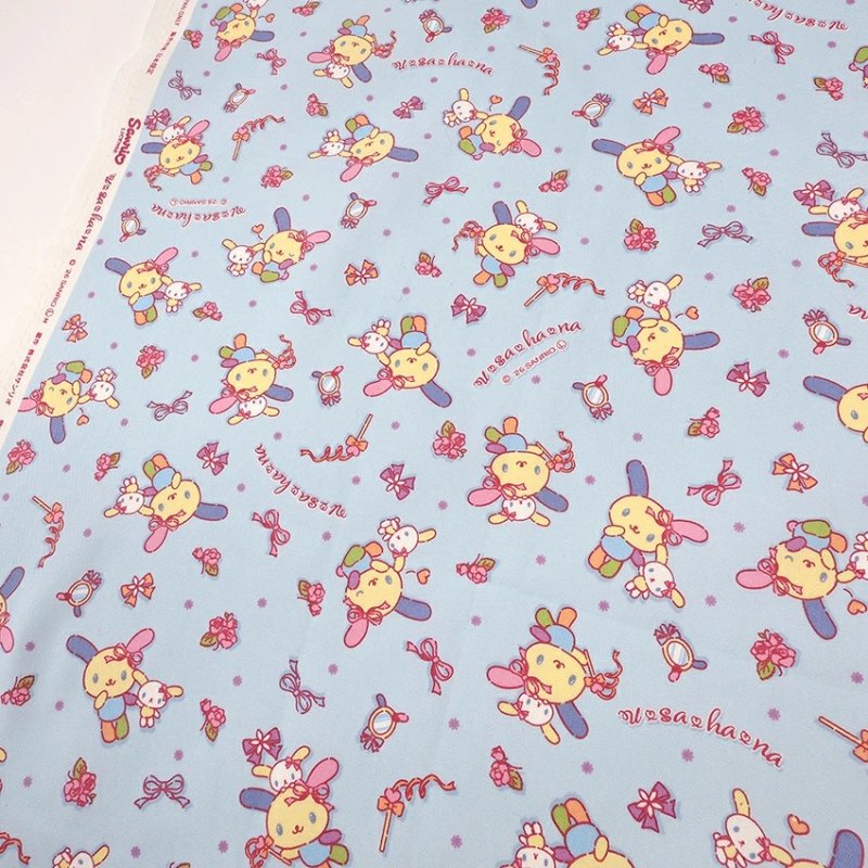 Photo5: 💫Usahana 【預訂商品（約 20日到港）】🔴日本製｜100% 棉 ~ 牛津布｜Sanrio 花小兔 彩虹兔｜2026年 10月 (5)
