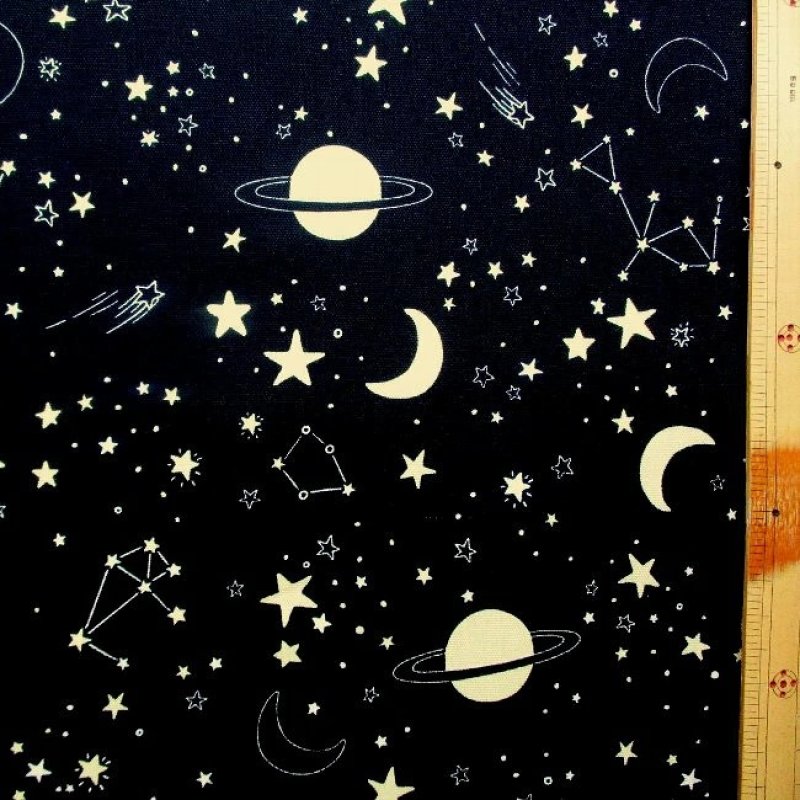 Photo2: 💫星空【日本選物｜預訂商品（約 20 日到港）】🔵日本製｜100% 棉 牛津布｜黑底金色星空｜2026年 10月