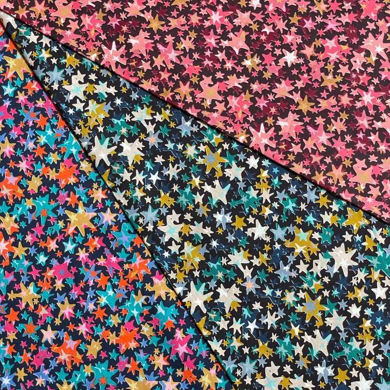 💢 買滿包郵｜💢 非 現貨｜🇯🇵 日本布｜Liberty ~ 100% 薄、輕、柔軟｜⭐ 星星 Star Japan Liberty Fabric