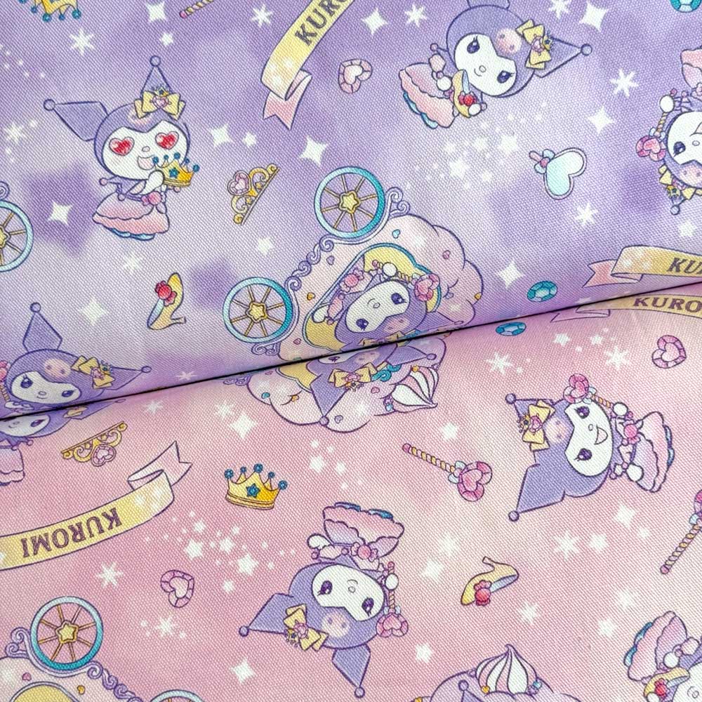 【1米 價格】🟣日本製｜💢 非 現貨｜🇯🇵 日本製｜100% 棉 ~ 牛津布｜Sanrio Kuromi 公主｜2025年 9月